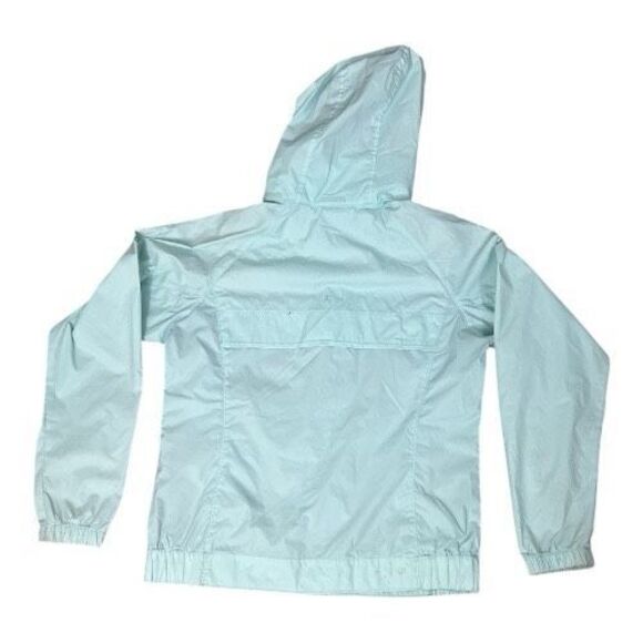 Columbia Women Blue Rain Jacket Size M Hoodie Windbreaker Jacket Zip-Pocket - Picture 5 of 14